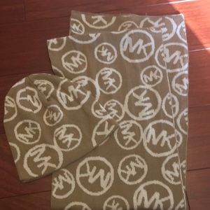 Michael Kors Hat and Scarf Set